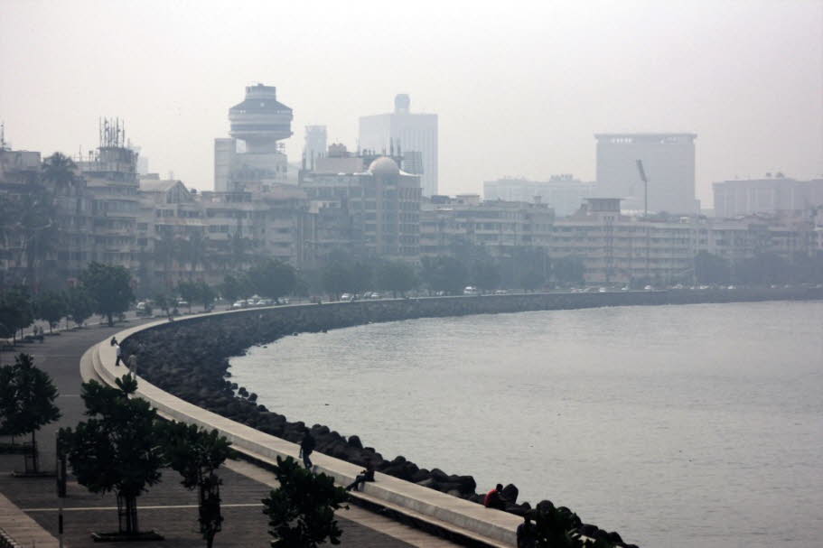 Die Stadtbucht von Mumbai 