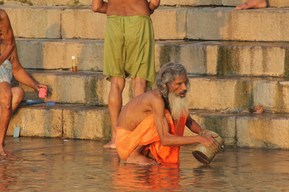 Varanasi Morgen auf dem Ganges 