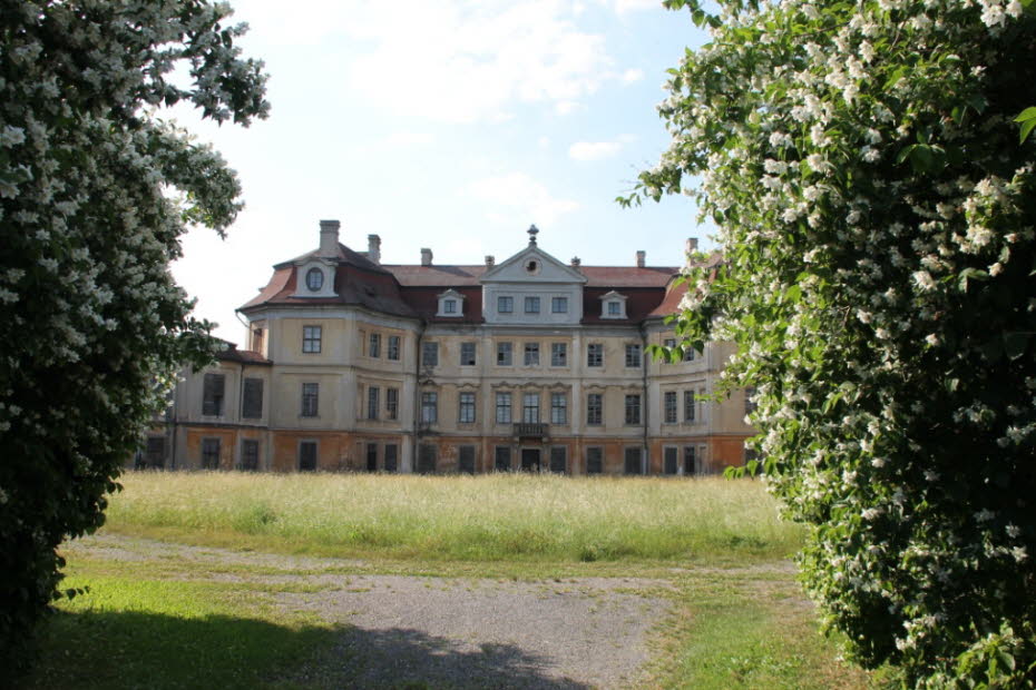 Barockes Schloss Horin ab 1699 in Melnik, Tschechische Republik
