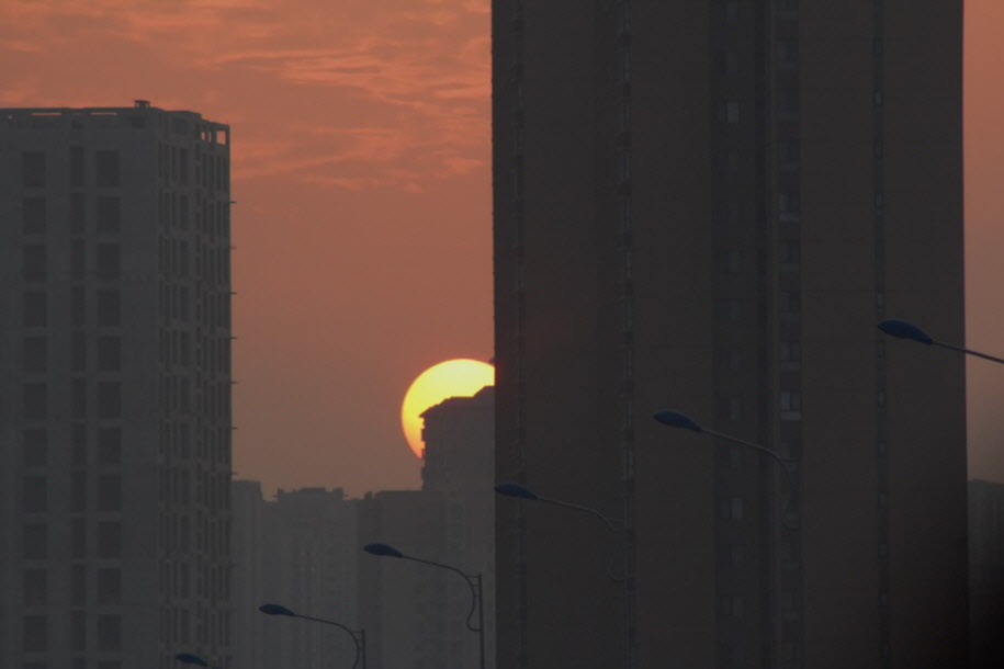 Sonnenuntergang in Xian