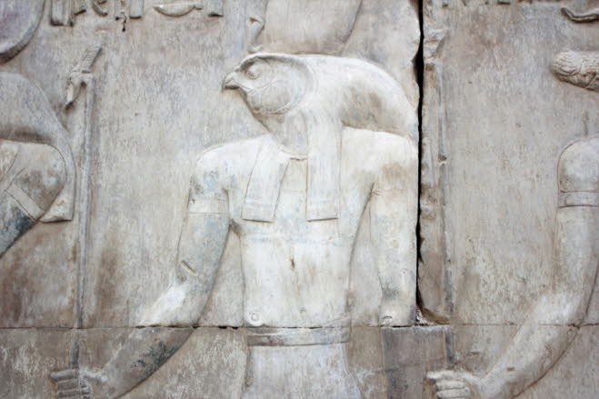 Horus  war ein Hauptgott in der frühen Mythologie des Alten Ägypten