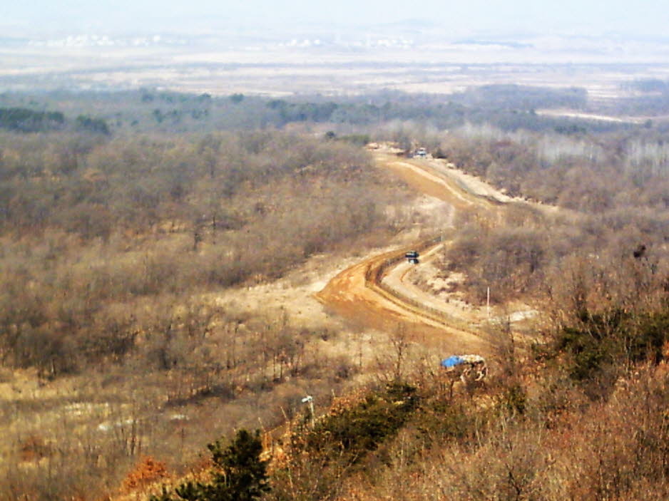 Grenze zwischen Nord- und Süd-Korea