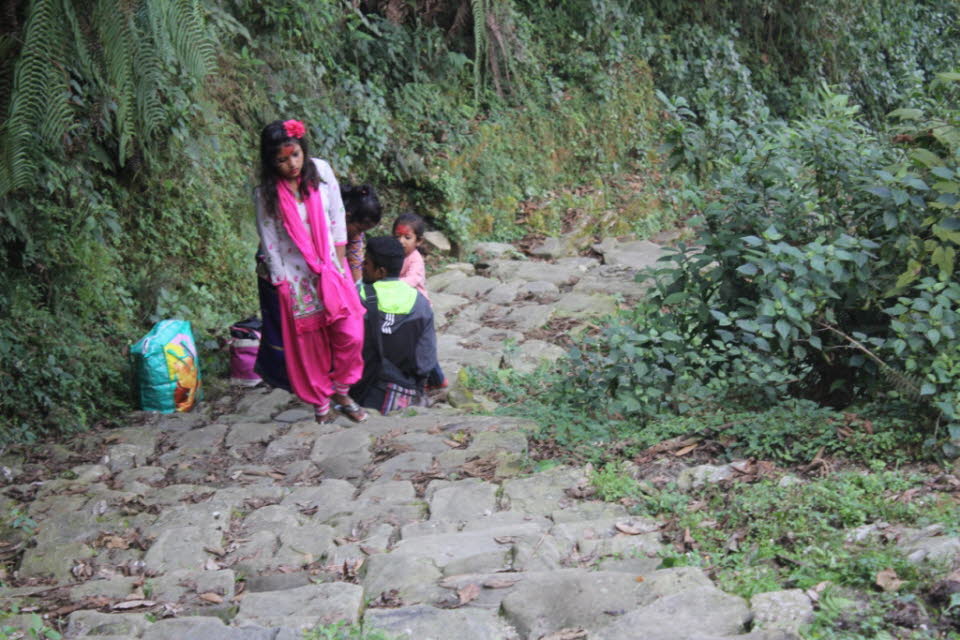 Trekking von Kande nach Panchaase Bhaniyang 