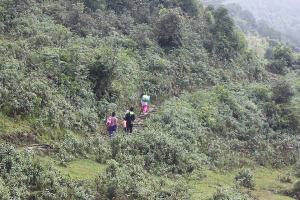 Trekking von Kande nach Panchaase Bhaniyang