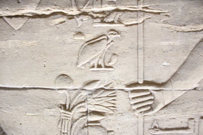 gut erhaltenes Flachrelief im Isis-Tempel (6)